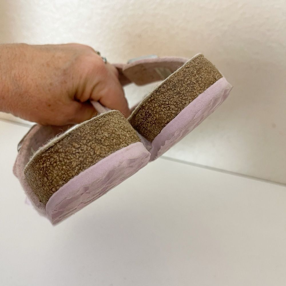 Birkenstock Arizona Rivet Wool Soft pastel Pink Sandals 8-8.5 US/ 39 EUR - Picture 14 of 17